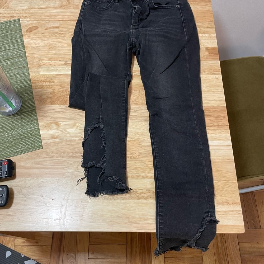 Black/gray jeans